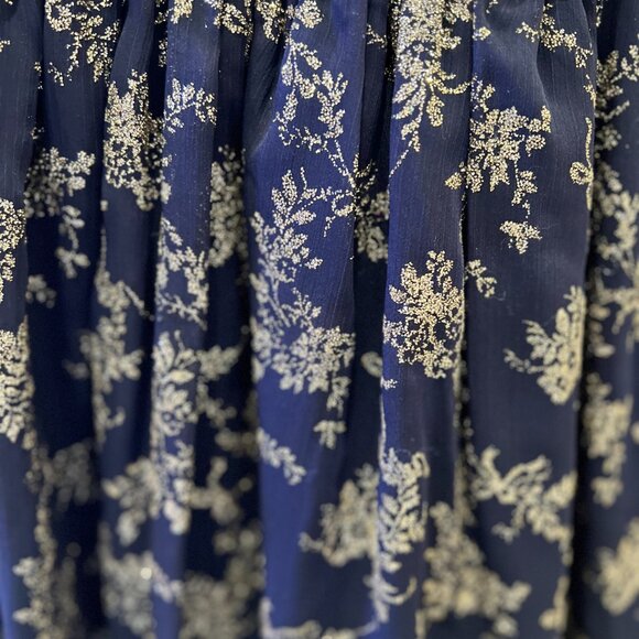 Janie and Jack Gold and Navy Blue Holiday Dress - NWT - Picture 7 of 7